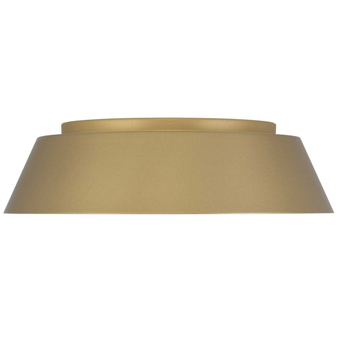 Alteck Pez 15" LED Outdoor Flush Mount, Painted Brass