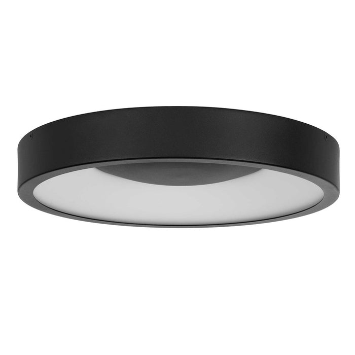 Alteck Stellar 14" LED Outdoor Mount, Black/White, Black