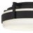 Alteck Ted 12" LED Outdoor Flush, Black/Etched, Sand Black