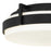 Alteck Ted 15" LED Outdoor Flush, Black/Etched, Sand Black