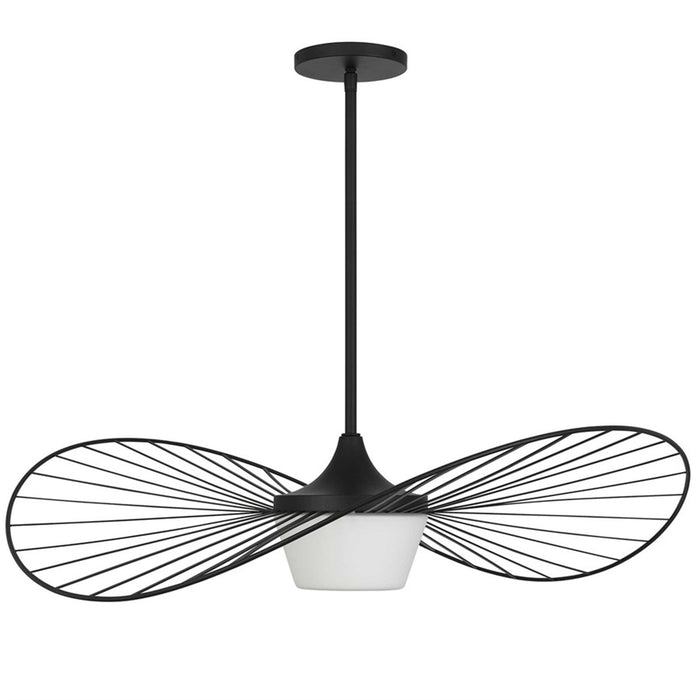 Alteck New Wave 34" Outdoor Pend, Black/White, Sand Black