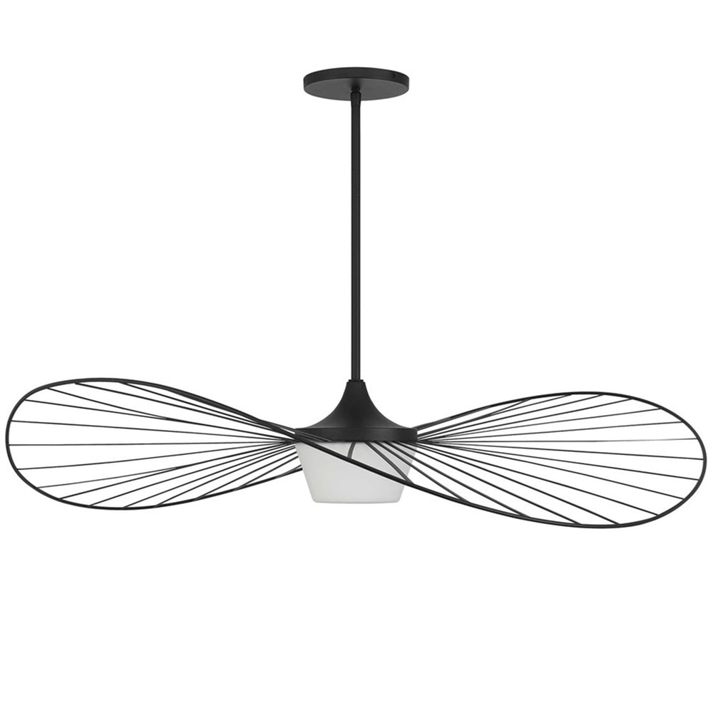 Alteck New Wave 44" Outdoor Pend, Black/White, Sand Black