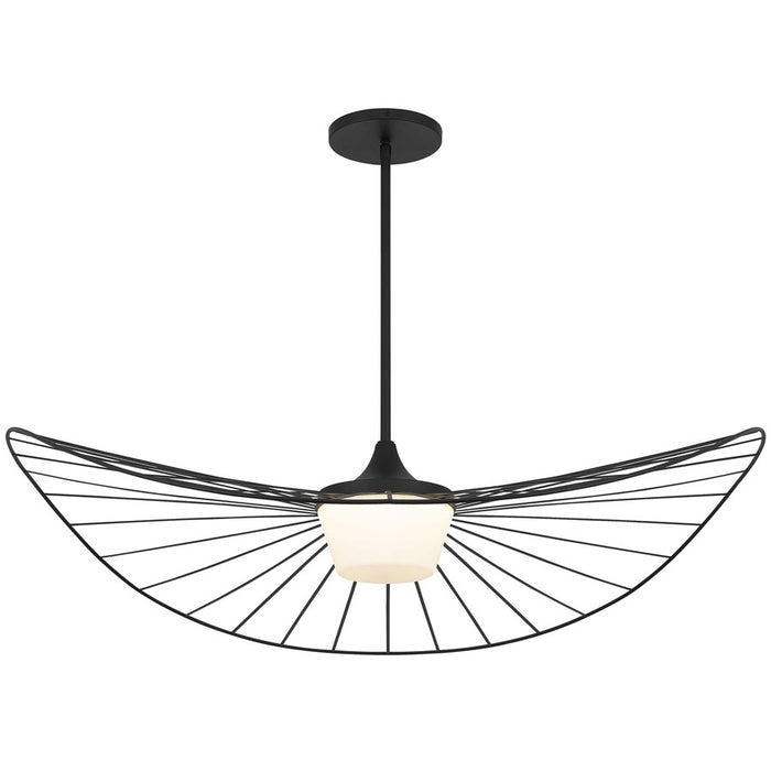 Alteck New Wave 44" Outdoor Pend, Black/White, Sand Black