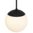 Alteck Rondure 10" Outdoor Pend, Black/White, Sand Black