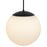 Alteck Rondure 18" Outdoor Pend, Black/White, Sand Black