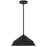 Alteck Nin 14" Outdoor Pend, Black/Etched White, Sand Black