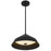 Alteck Nin 14" Outdoor Pend, Black/Etched White, Sand Black