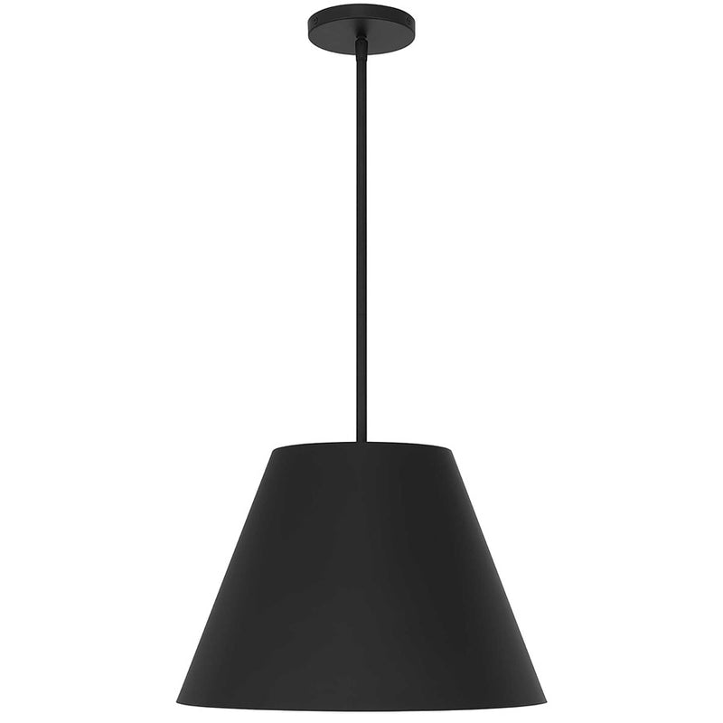 Alteck Jaz 16" Black Outdoor Pend, Black/White, Sand Black
