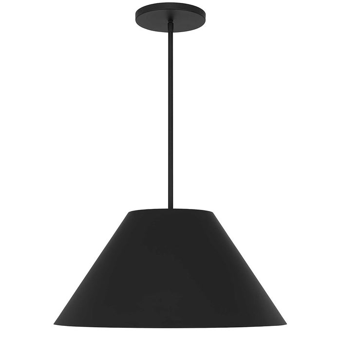 Alteck Jaz 22" Black Outdoor Pend, Black/White, Sand Black