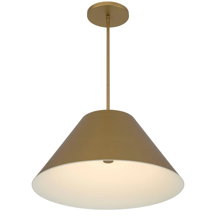 Alteck Jaz 22" BrassOutdoor Pend, Painted Brass