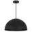 Alteck Half 24" Rnd Outdoor Pend, Black/White, Sand Black