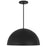 Alteck Half 24" Rnd Outdoor Pend, Black/White, Sand Black