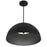 Alteck Half 24" Rnd Outdoor Pend, Black/White, Sand Black
