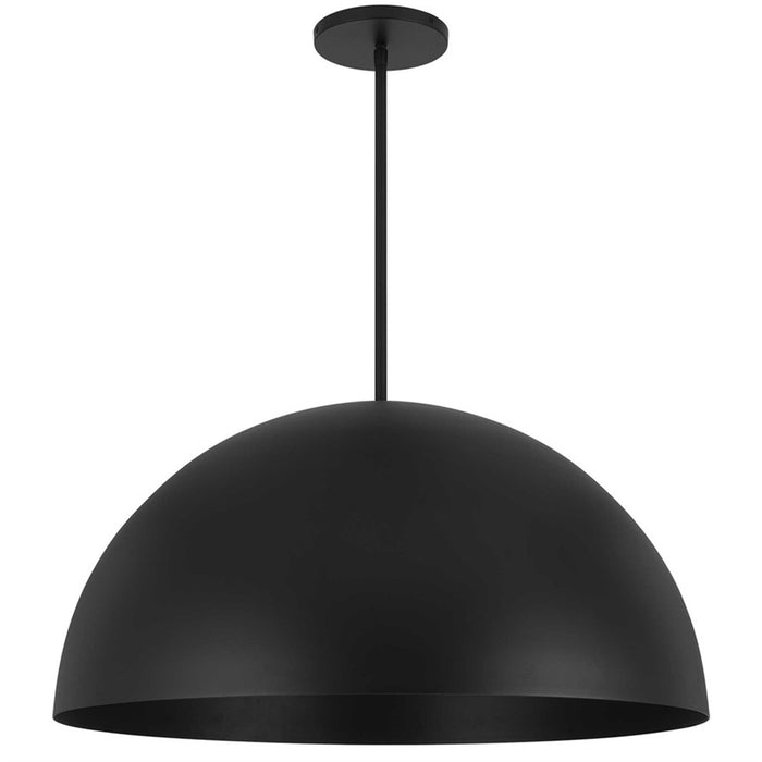 Alteck Half 32" Rnd Outdoor Pend, Black/White, Sand Black