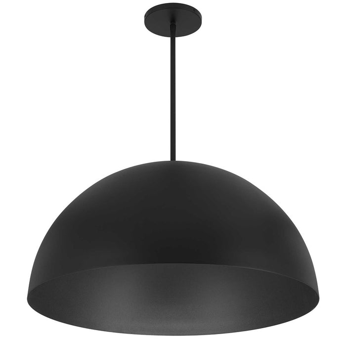 Alteck Half 32" Rnd Outdoor Pend, Black/White, Sand Black