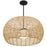 Alteck Aruba 32" Outdoor Pend, Black/White Opal, Sand Black