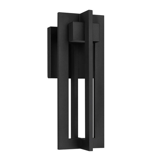 Alteck 4 Bar 13" LED Outdoor Sconce, Black/Sand, Sand Black - AW0001-3CCT-W-BK
