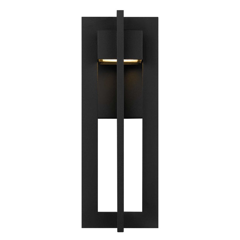 Alteck 4 Bar 13in 1-Light Outdoor Sconce | Contemporary Sand Black Aluminum and Sand Blast Glass | Entryway & Patio | Model AW0001-3CCT-W-BK