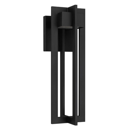 Alteck 4 Bar 18" LED Outdoor Sconce, Black/Sand, Sand Black - AW0002-3CCT-W-BK