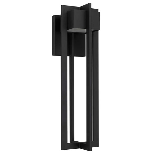 Alteck 4 Bar 23" LED Outdoor Sconce, Black/Sand, Sand Black - AW0004-3CCT-W-BK