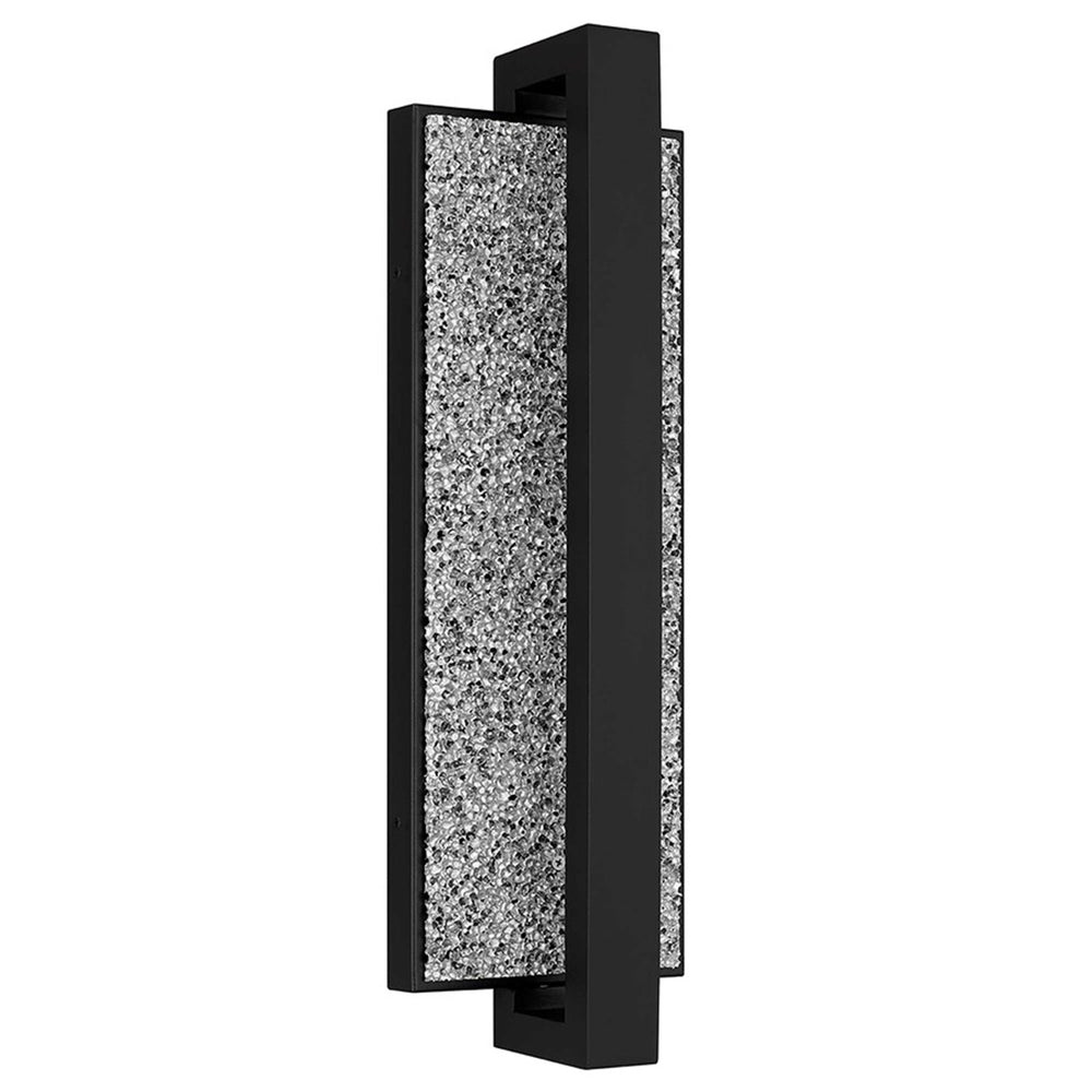 Alteck Seafoam 19" LED Outdoor Wall Sconce, Sand Black
