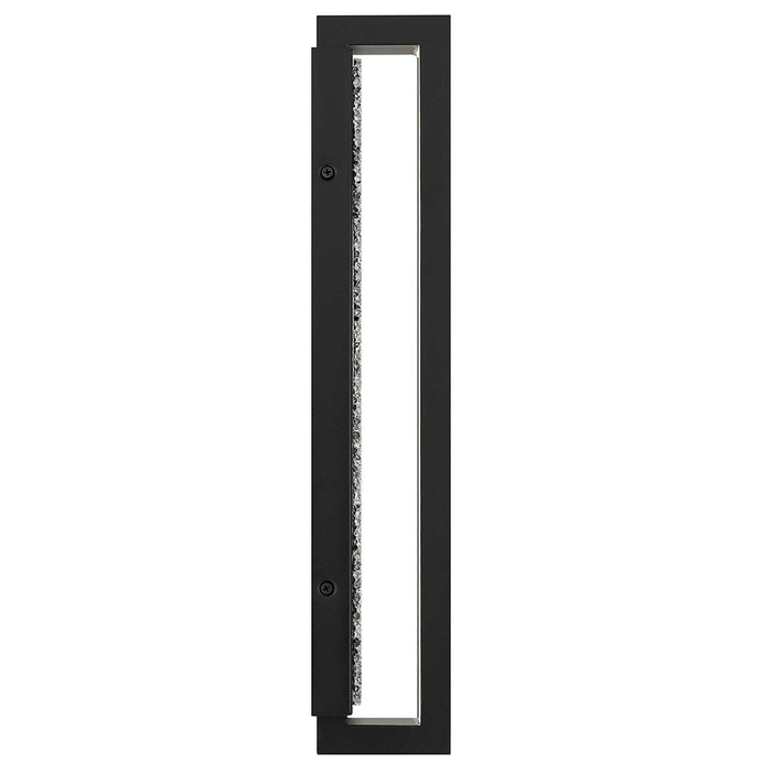 Alteck Seafoam 19" LED Outdoor Wall Sconce, Sand Black