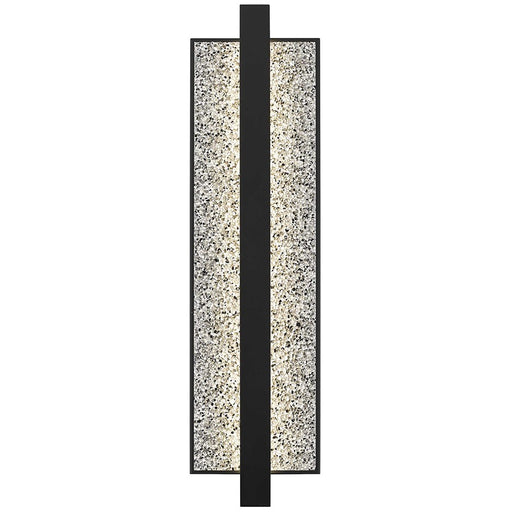 Alteck Seafoam 26" LED Outdoor Wall Sconce, Sand Black
