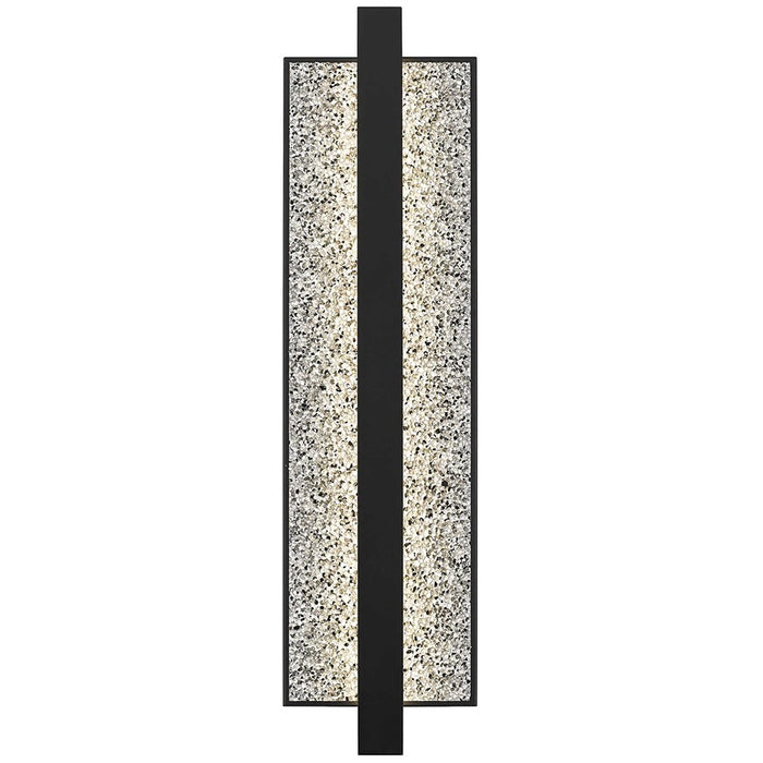 Alteck Seafoam 26" LED Outdoor Wall Sconce, Sand Black