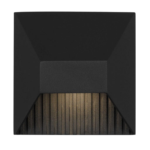 Alteck Ribbed 5" LED Outdoor Wall Sconce, Sand Black