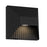 Alteck Ribbed 5" LED Outdoor Wall Sconce, Sand Black