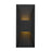 Alteck Ribbed 12" LED Outdoor Wall Sconce, Sand Black