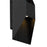 Alteck Ribbed 12" LED Outdoor Wall Sconce, Sand Black