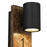 Alteck Woodone 26" LED Outdoor Wall Sconce, Sand Black