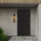 Alteck Woodone 26" LED Outdoor Wall Sconce, Sand Black