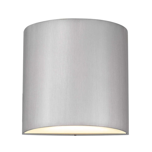 Alteck Veil LED Outdoor Sconce, Alum/Silk, Brushed Aluminum