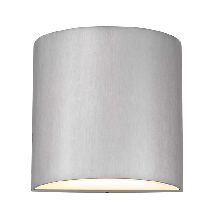 Alteck Veil LED Outdoor Sconce, Alum/Silk, Brushed Aluminum