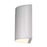 Alteck Veil LED Outdoor Sconce, Alum/Silk, Brushed Aluminum