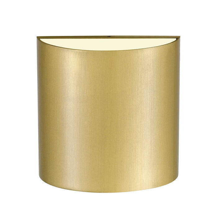 Alteck Veil LED Outdoor Wall Sconce, Brushed Brass