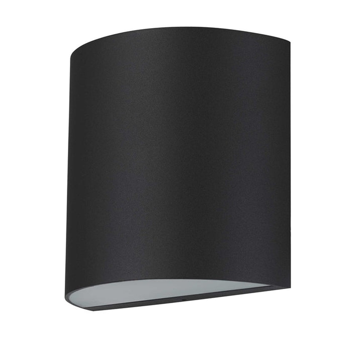 Alteck Veil LED Outdoor Sconce, Sand Black/Silk, Sand Black