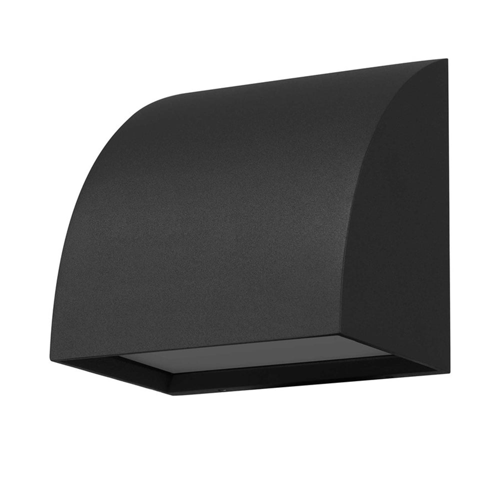 Alteck Slope 4.5" LED Outdoor Wall Sconce, Sand Black