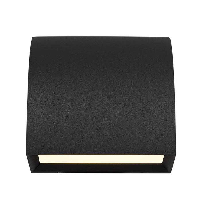 Alteck Slope 4.5" LED Outdoor Wall Sconce, Sand Black