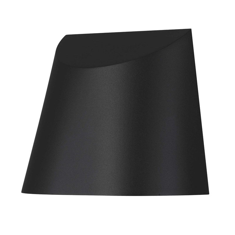 Alteck Ambit 5.5in 1-Light LED Outdoor Wall Sconce | Contemporary Sand Black Aluminum | Entryway & Patio | 5.5 x 4.75 x 3 in | Model AW0030-3CCT-W-BK