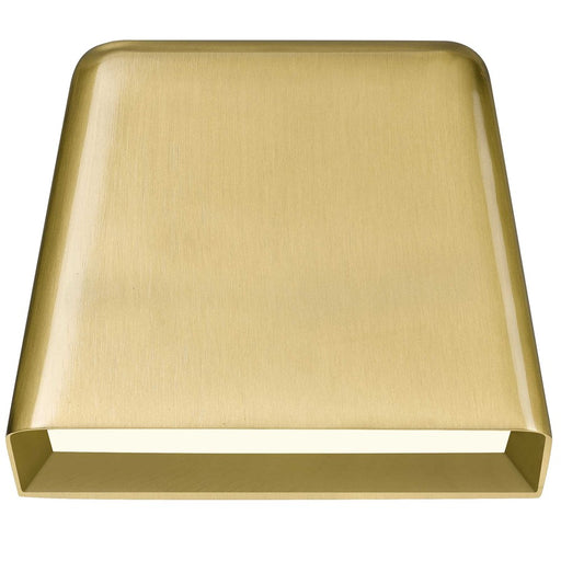 Alteck Bull 5.5" LED Outdoor Wall Sconce, Brushed Brass