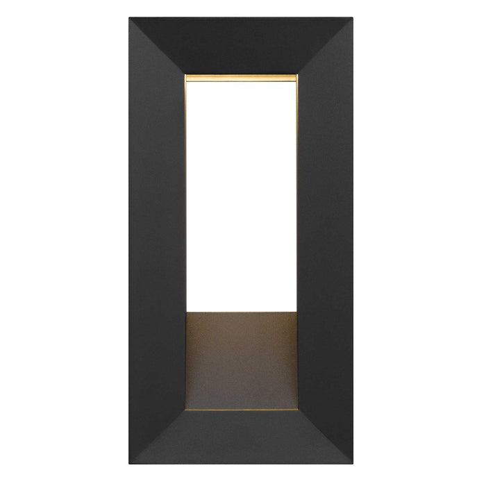 Alteck Paletto 16" LED Outdoor Wall Sconce, Sand Black