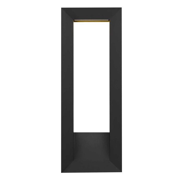 Alteck Paletto 28" LED Outdoor Wall Sconce, Sand Black