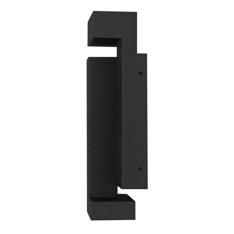 Alteck Dance 11.25in LED Outdoor Wall Sconce | Contemporary Sand Black Stainless Steel | Entryway & Covered Patio | 5 x 11 in | Model AW0036-3CCT-W-BK