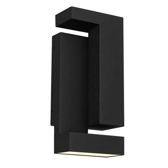 Alteck Dance 11.25" LED Outdoor Wall Sconce, Sand Black