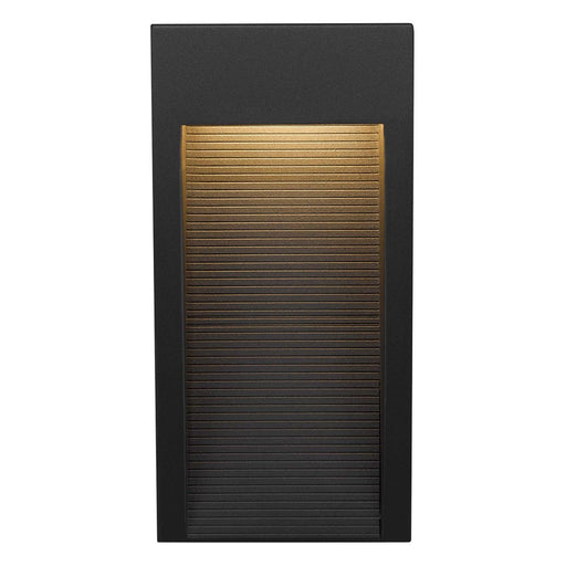 Alteck Taper 10" LED Outdoor Sconce, Black/Sand, Sand Black