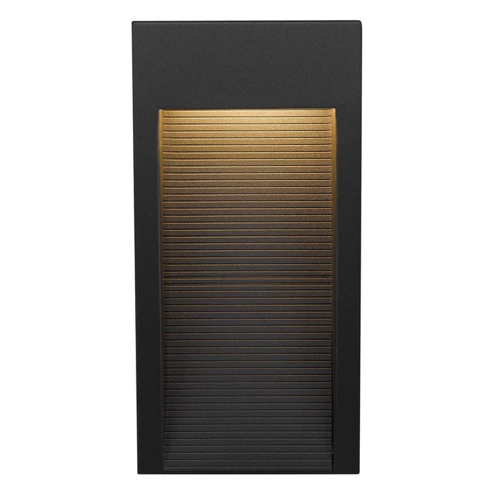Alteck Taper 10" LED Outdoor Sconce, Black/Sand, Sand Black