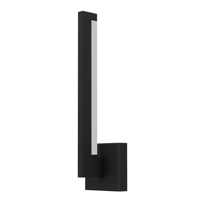 Alteck Lana 18" LED Outdoor Wall Sconce, Sand Black